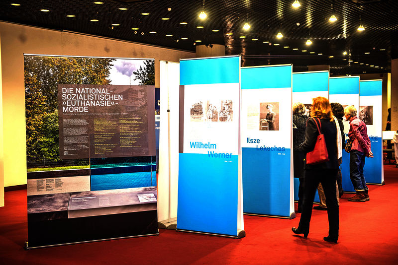 Ausstellung des Gedenk- und Informationsortes Tiergartenstraße 4 in Berlin