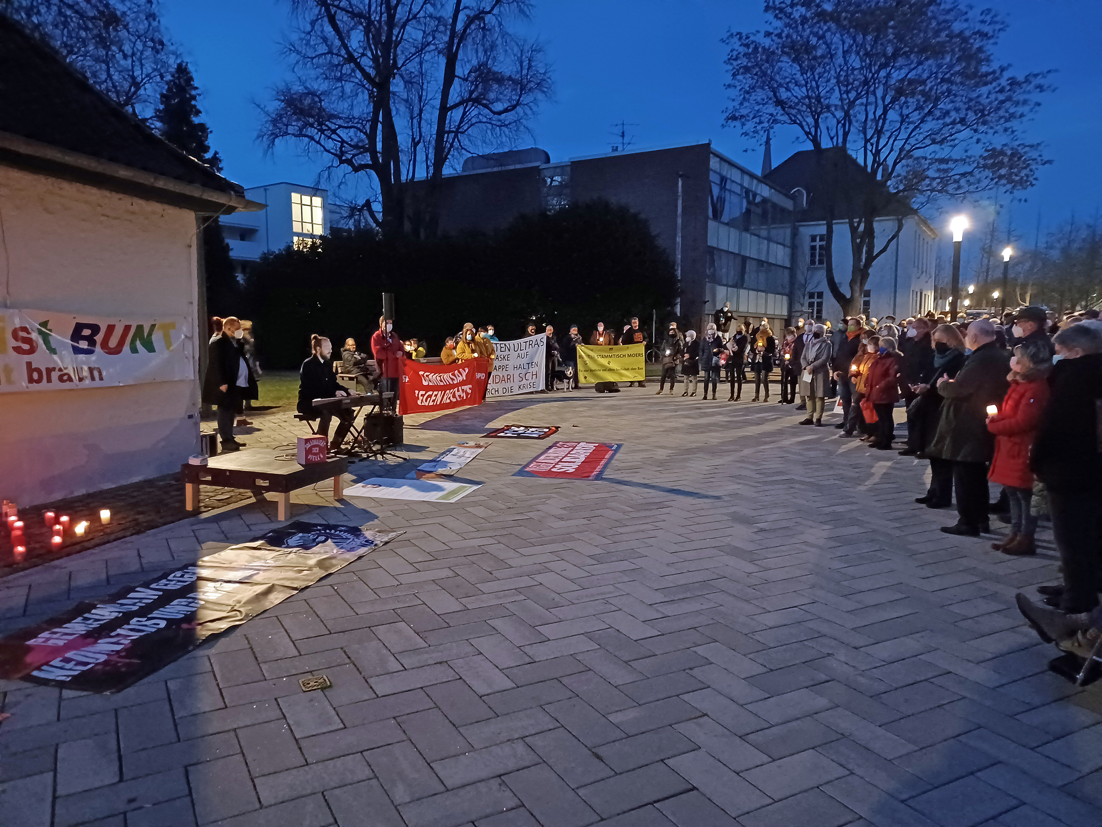 Kundgebung am Neujahrstag „Gegen rechten Hass und Gewalt“