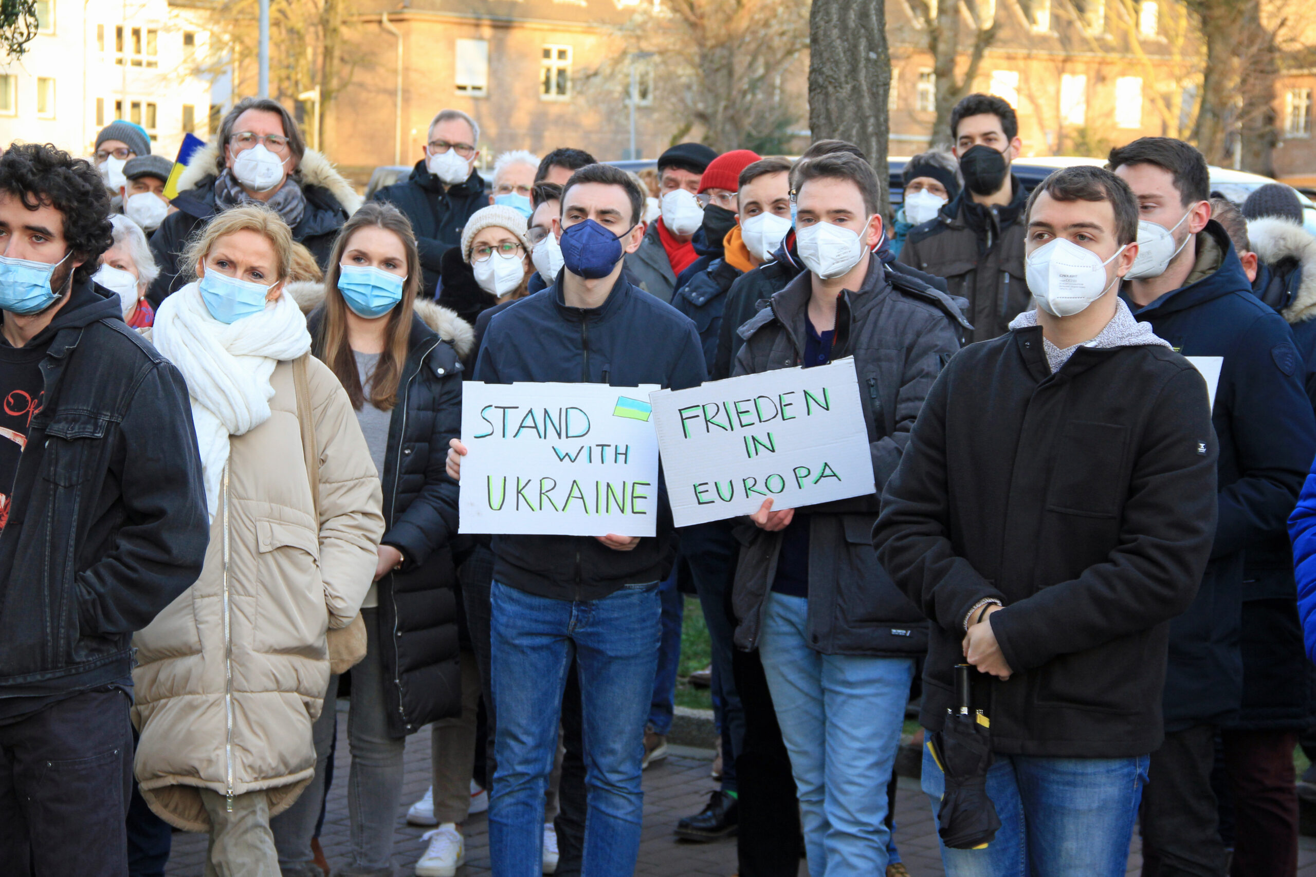 Freitag, 25. Februar 2022 – Mahnwache vor dem Alten Landratsamt